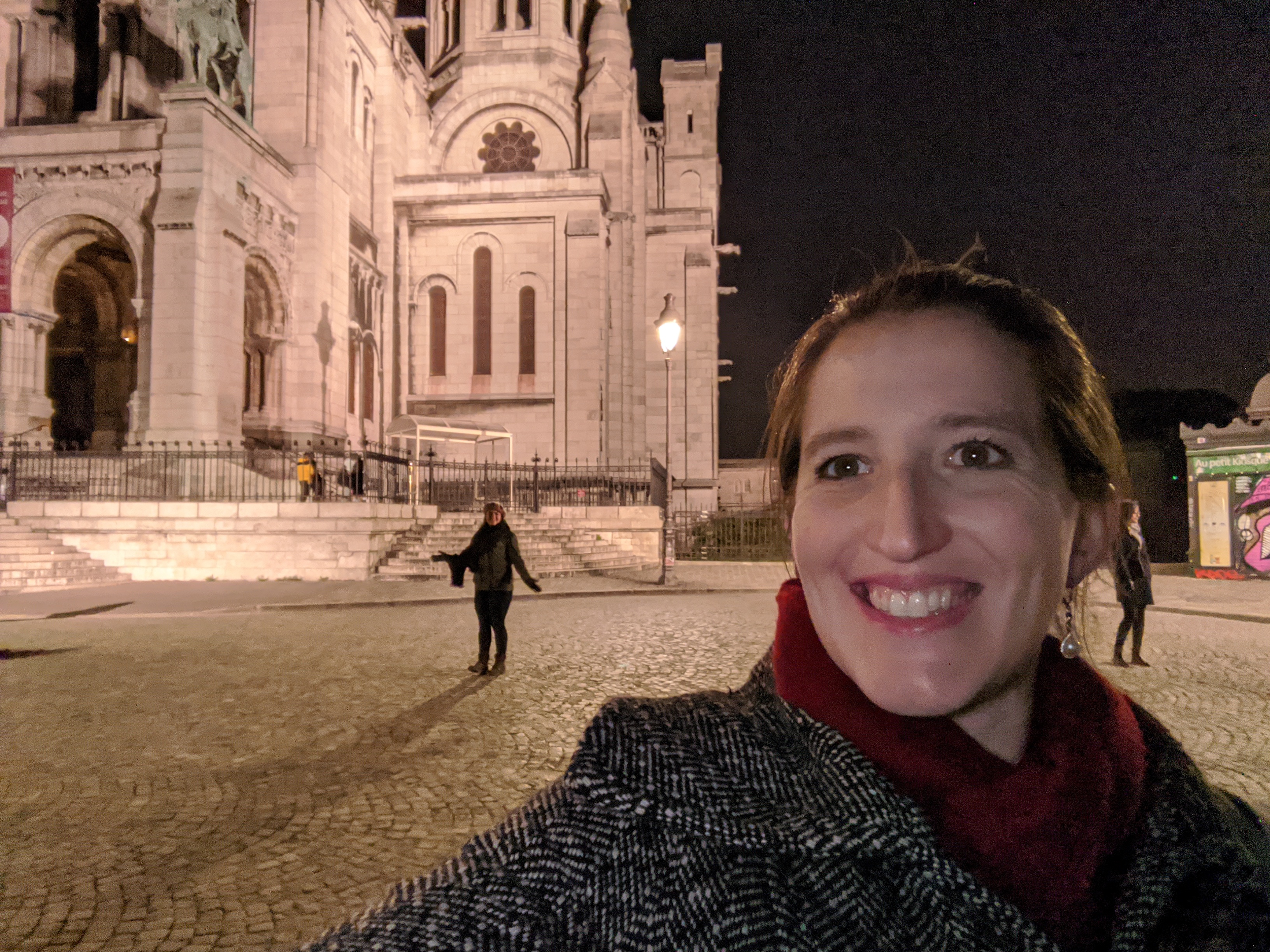 An evening at Sacre-Coeur in Paris