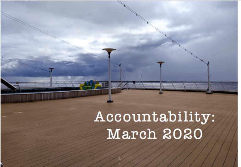 Accountability: March 2020