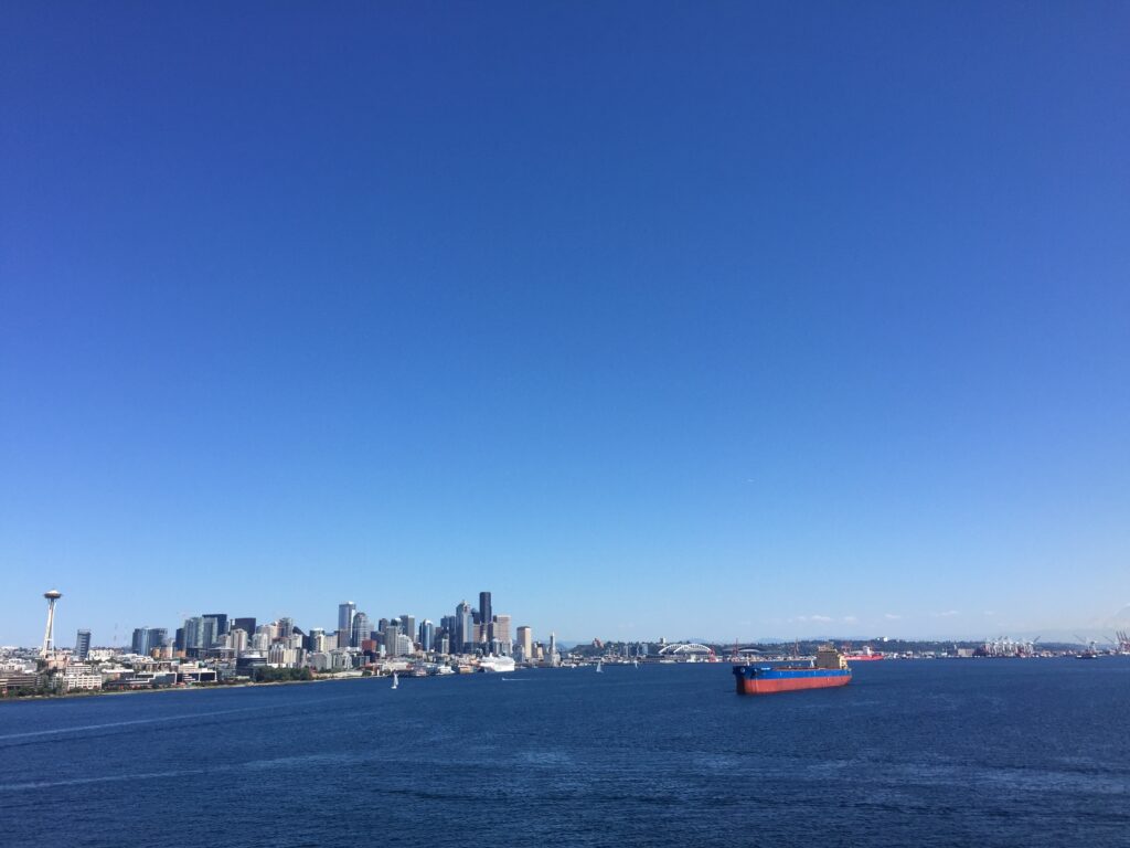 Seattle Skyline sailaway