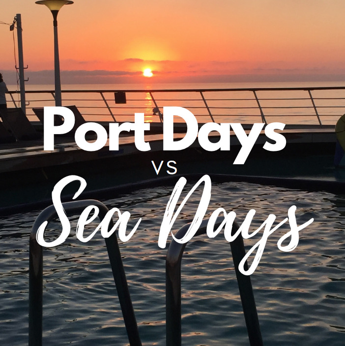 Is there a difference between port days and sea days for cruise ship crew?
