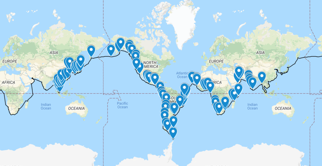 Oceania World Cruise 2023 itinerary