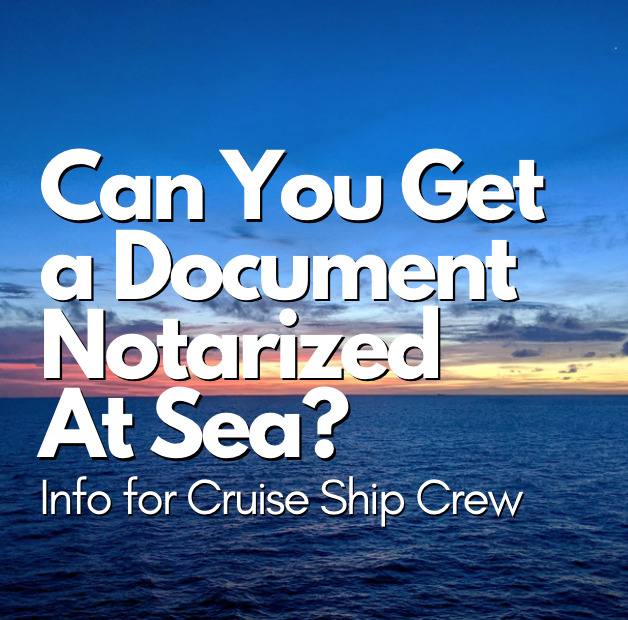 Can You get a Document notarized at sea?