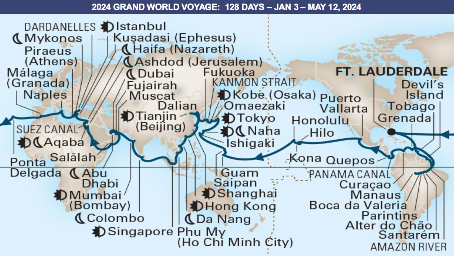 holland america grand world voyage 2024