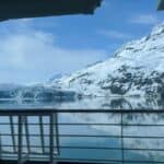 glacier bay alaska from cruise ship deck