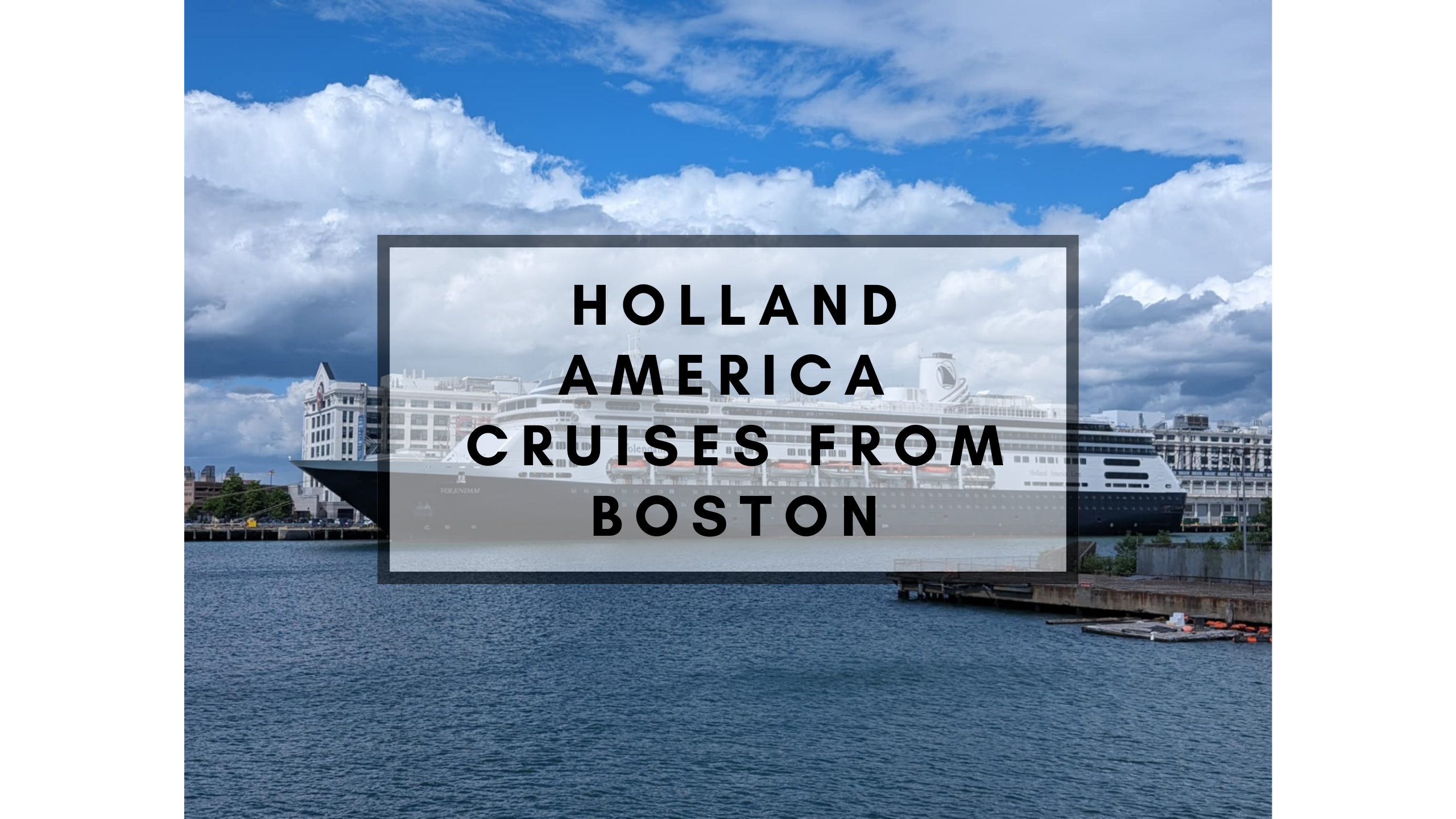 Boston HAL cruises